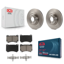 Charger l'image dans la galerie, Front Disc Brake Rotors And Ceramic Pads Kit For Hyundai Genesis