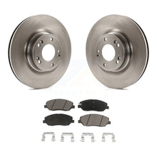 Charger l&#39;image dans la galerie, Front Disc Brake Rotors And Ceramic Pads Kit For 2009-2011 Hyundai Genesis 3.8L