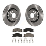 Front Disc Brake Rotors And Ceramic Pad Kit For Mitsubishi Lancer Outlander PHEV