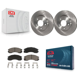 [Front] 2000 Mitsubishi Eclipse 3.0L Premium OE Brake Rotors & Ceramic Pads Kit For Max Braking