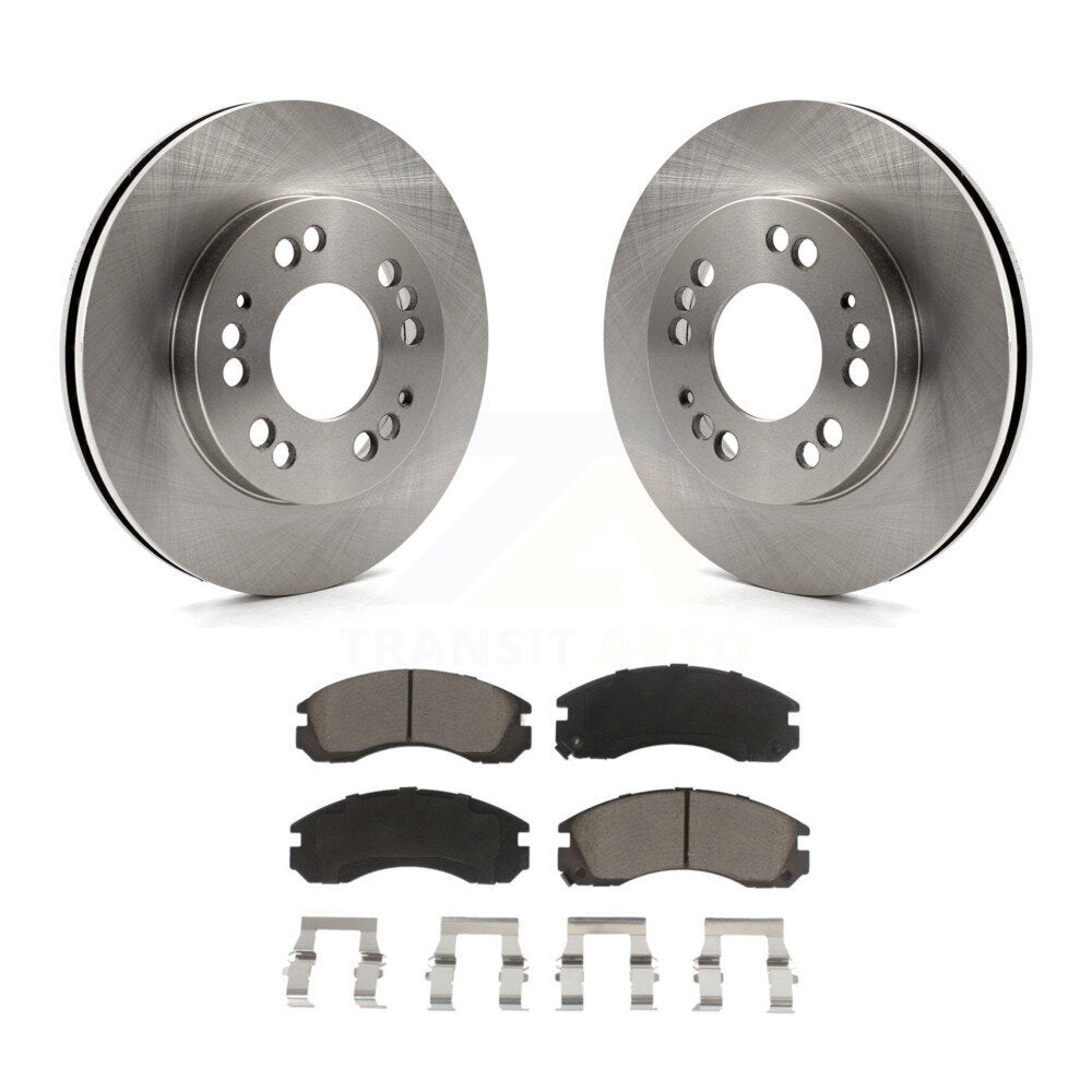 Front Disc Brake Rotors And Ceramic Pads Kit For Eagle Talon Plymouth Laser AWD