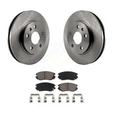 Front Disc Brake Rotor Ceramic Pad Kit For Chevrolet Malibu Buick LaCrosse Regal