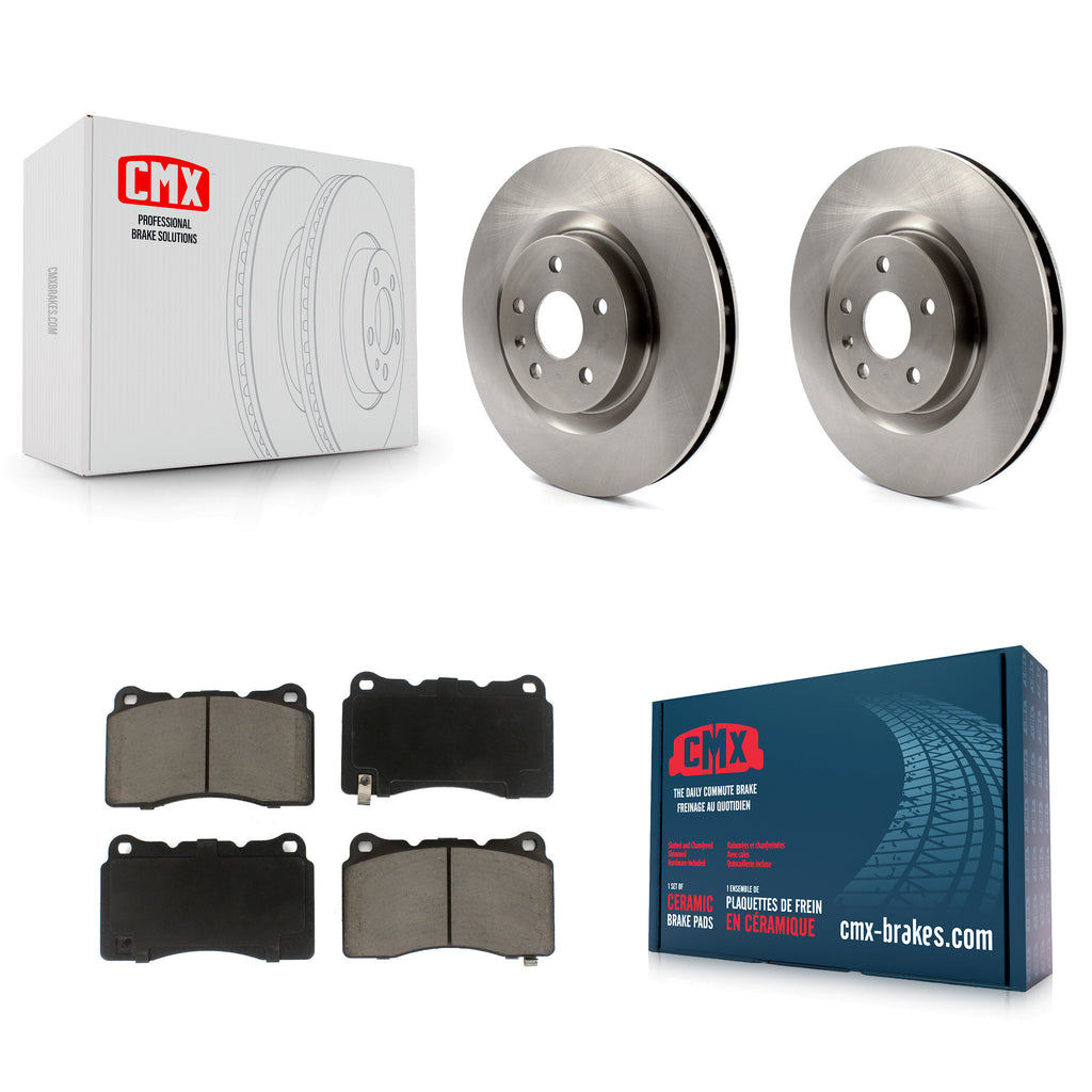 Front Disc Brake Rotors And Ceramic Pads Kit For Buick Regal Pontiac G8