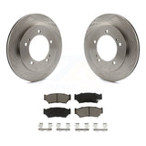 Front Brake Rotors Ceramic Pad Kit For 1999-2004 Chevrolet Tracker Suzuki Vitara