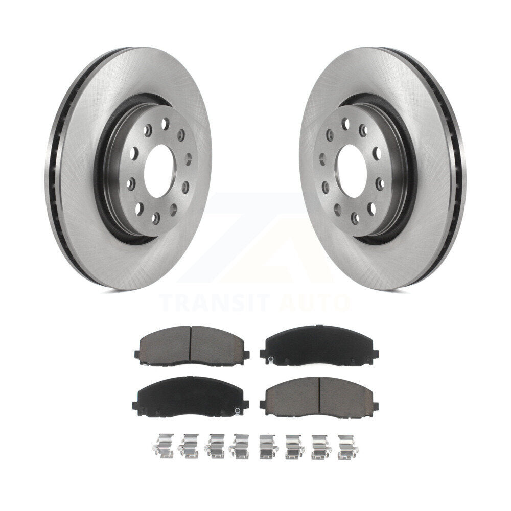 Front Disc Brake Rotors And Ceramic Pads Kit For Jeep Wrangler Gladiator