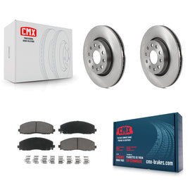Front Disc Brake Rotors And Ceramic Pads Kit For Jeep Wrangler Gladiator