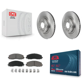 Front Disc Brake Rotors And Ceramic Pads Kit For Jeep Wrangler