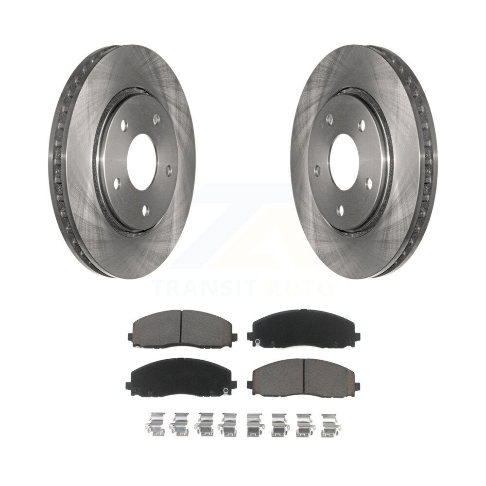 Front Disc Brake Rotors And Ceramic Pads Kit For Dodge Grand Caravan