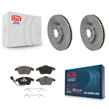 Charger l'image dans la galerie, Front Brake Rotors &amp; Ceramic Pad Kit For Volkswagen CC With 340mm Diameter Rotor