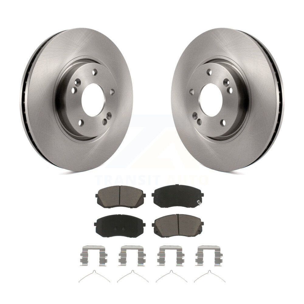 Front Disc Brake Rotors And Ceramic Pads Kit For Hyundai Sonata