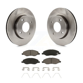 [Front] 2009-2011 Nissan Versa 1.6L Premium OE Brake Rotors & Ceramic Pads Kit For Max Braking
