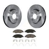 [Front] 2008 Nissan Versa 4-Wheel ABS Premium OE Brake Rotors & Ceramic Pads Kit For Max Braking