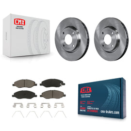 [Front] 2008 Nissan Versa 4-Wheel ABS Premium OE Brake Rotors & Ceramic Pads Kit For Max Braking