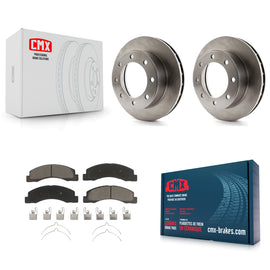 Front Brake Rotors Ceramic Pad Kit For Ford F-250 Super Duty F-350 Excursion 4WD