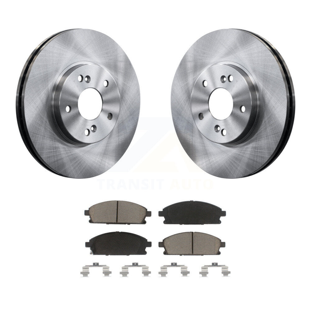 Front Disc Brake Rotors And Ceramic Pads Kit For 2003-2006 Acura MDX