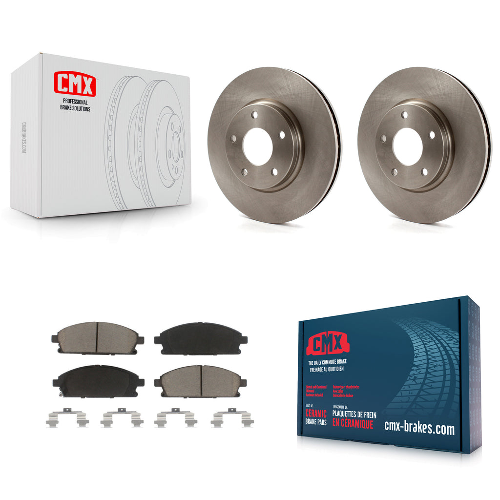 [Front] 2004-2009 Nissan Quest Premium OE Brake Rotors & Ceramic Pads Kit For Max Braking