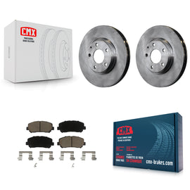 [Front] 2013-2015 Mazda CX-5 Premium OE Brake Rotors & Ceramic Pads Kit For Max Braking