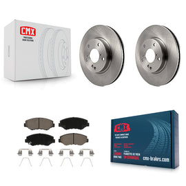 Front Disc Brake Rotors And Ceramic Pads Kit For Honda Civic
