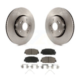 Front Disc Brake Rotors And Ceramic Pads Kit For Acura RDX ILX