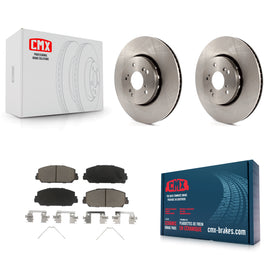 Front Disc Brake Rotors And Ceramic Pads Kit For Acura RDX ILX