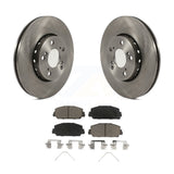 Front Disc Brake Rotors And Ceramic Pads Kit For Acura RLX