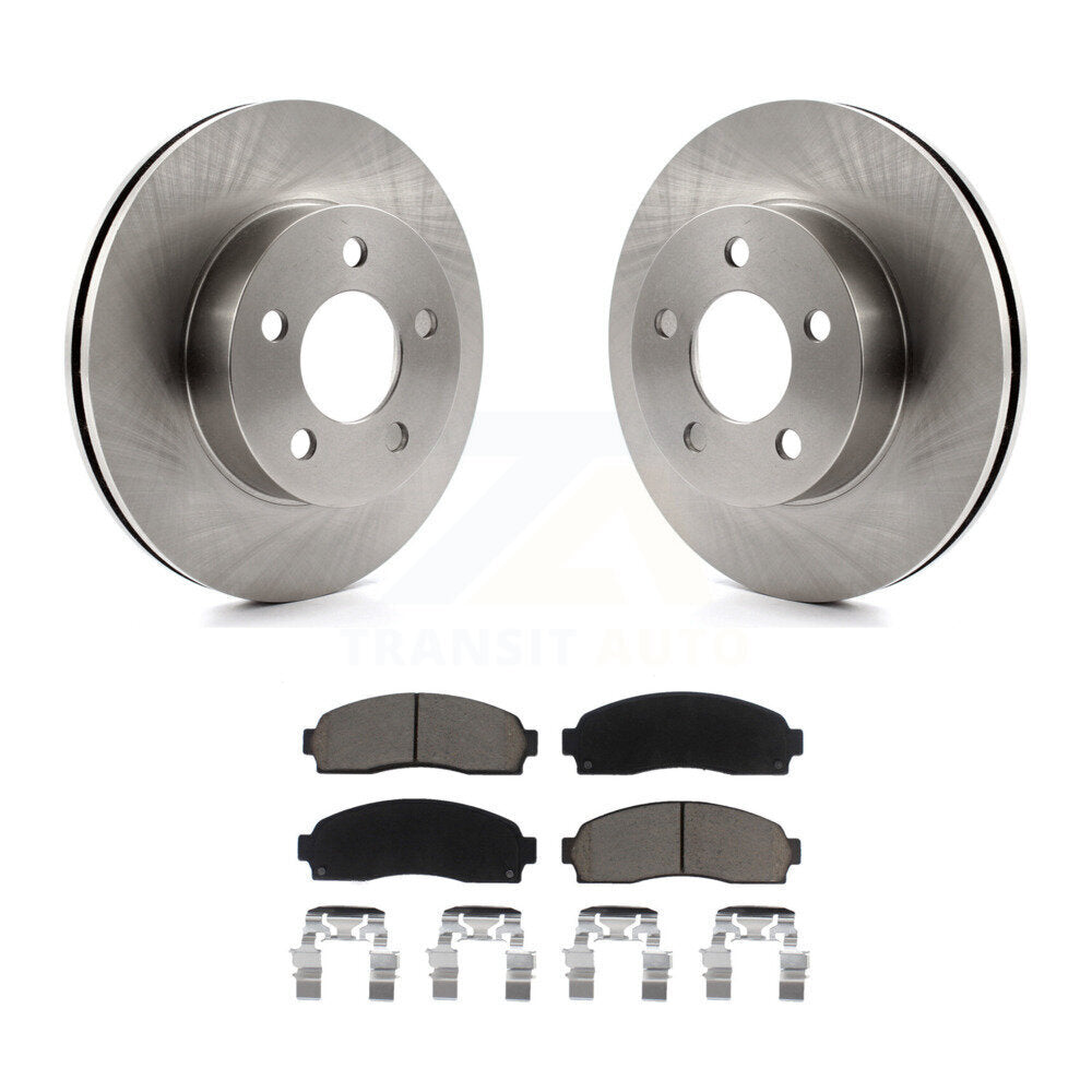 Front Disc Brake Rotors And Ceramic Pads Kit For Ford Ranger Mazda B4000 4WD