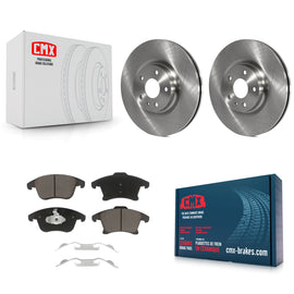 Front Disc Brake Rotors And Ceramic Pads Kit For Ford Fusion Lincoln MKZ