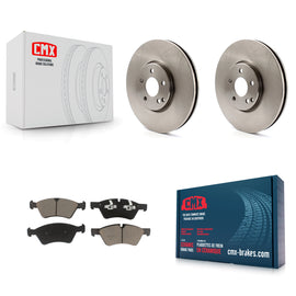 Front Disc Brake Rotors And Ceramic Pads Kit For Mercedes-Benz E550 E500 AWD