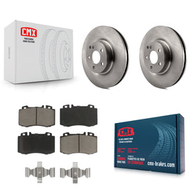 Front Disc Brake Rotors And Ceramic Pad Kit For Mercedes-Benz CLS550 CLS500 E550