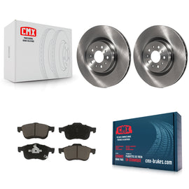 [Front] 2015-2021 Ram ProMaster City Premium OE Brake Rotors & Ceramic Pads Kit For Max Braking