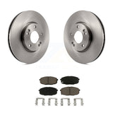 Front Disc Brake Rotors And Ceramic Pads Kit For Kia Forte Koup Forte5