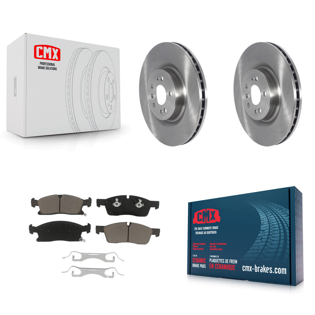 Front Brake Rotor And Ceramic Pad Kit For Mercedes-Benz GLS450 GL450 GL350 ML400