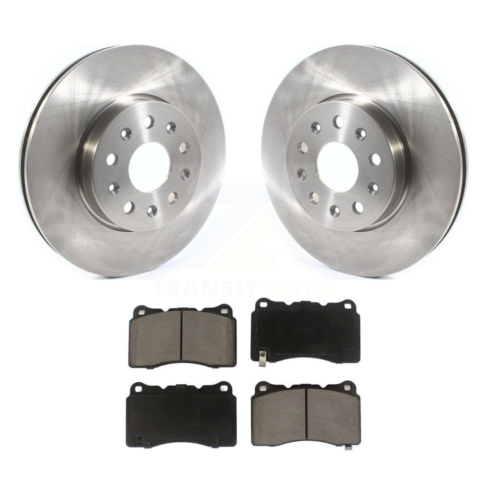 Front Disc Brake Rotor And Ceramic Pad Kit For Chevrolet Camaro Cadillac CTS CT6