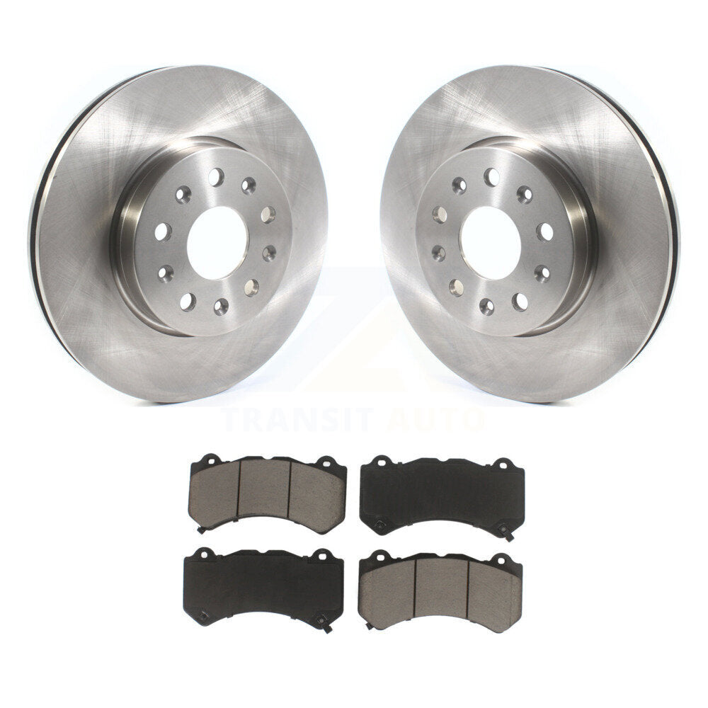 Front Disc Brake Rotors And Ceramic Pad Kit For 2019-2020 Chevrolet Camaro LT/LS