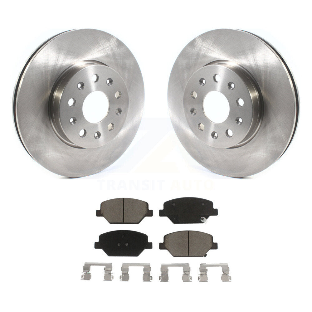 Front Brake Rotor & Ceramic Pad Kit For Chevrolet Camaro Without Brembo Calipers