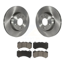 Charger l&#39;image dans la galerie, Front Brake Rotors Ceramic Pad Kit For 17 Cadillac ATS With 300mm Diameter Rotor