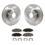 Front Brake Rotor And Ceramic Pad Kit For Cadillac CTS Without Heavy Duty Brakes