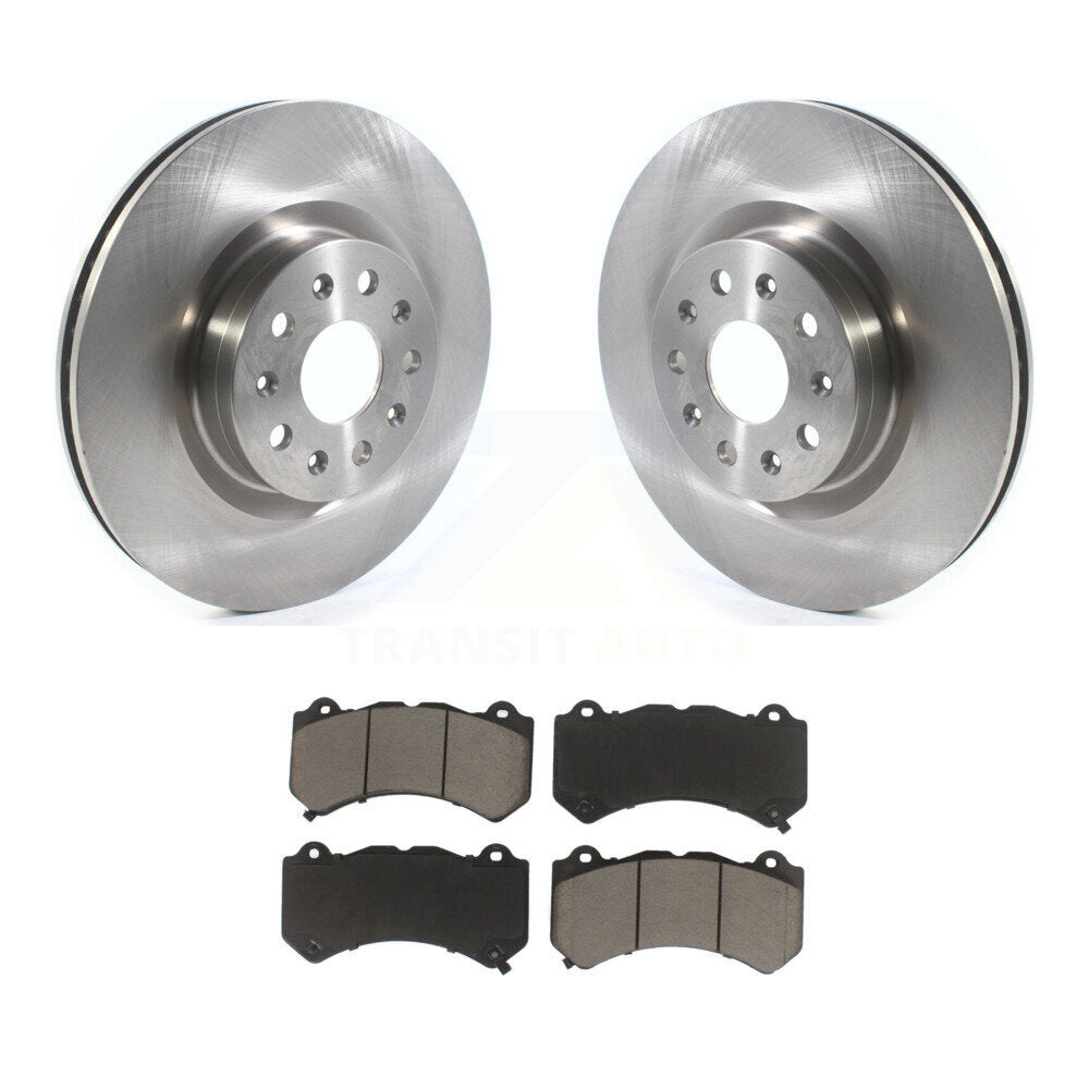 Front Disc Brake Rotors And Ceramic Pads Kit For Cadillac CTS