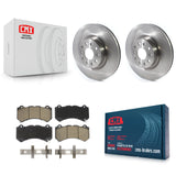 Front Disc Brake Rotors And Ceramic Pads Kit For Cadillac CTS