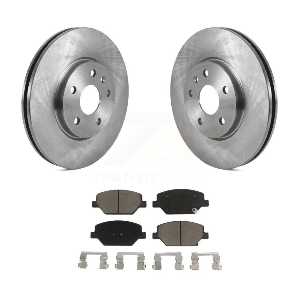 Front Disc Brake Rotors And Ceramic Pads Kit For Buick Envision Cadillac XT4