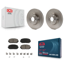 Charger l'image dans la galerie, Front Disc Brake Rotors And Ceramic Pads Kit For Toyota Yaris