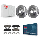 Front Brake Rotor Ceramic Pad Kit For 10-12 Land Rover Range Naturally Aspirated