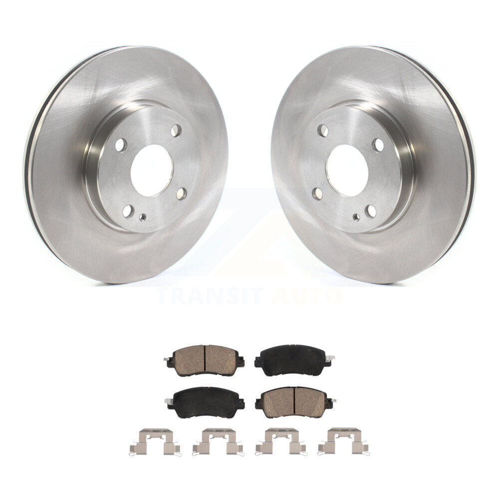 Front Disc Brake Rotors And Ceramic Pads Kit For Toyota Yaris iA Scion