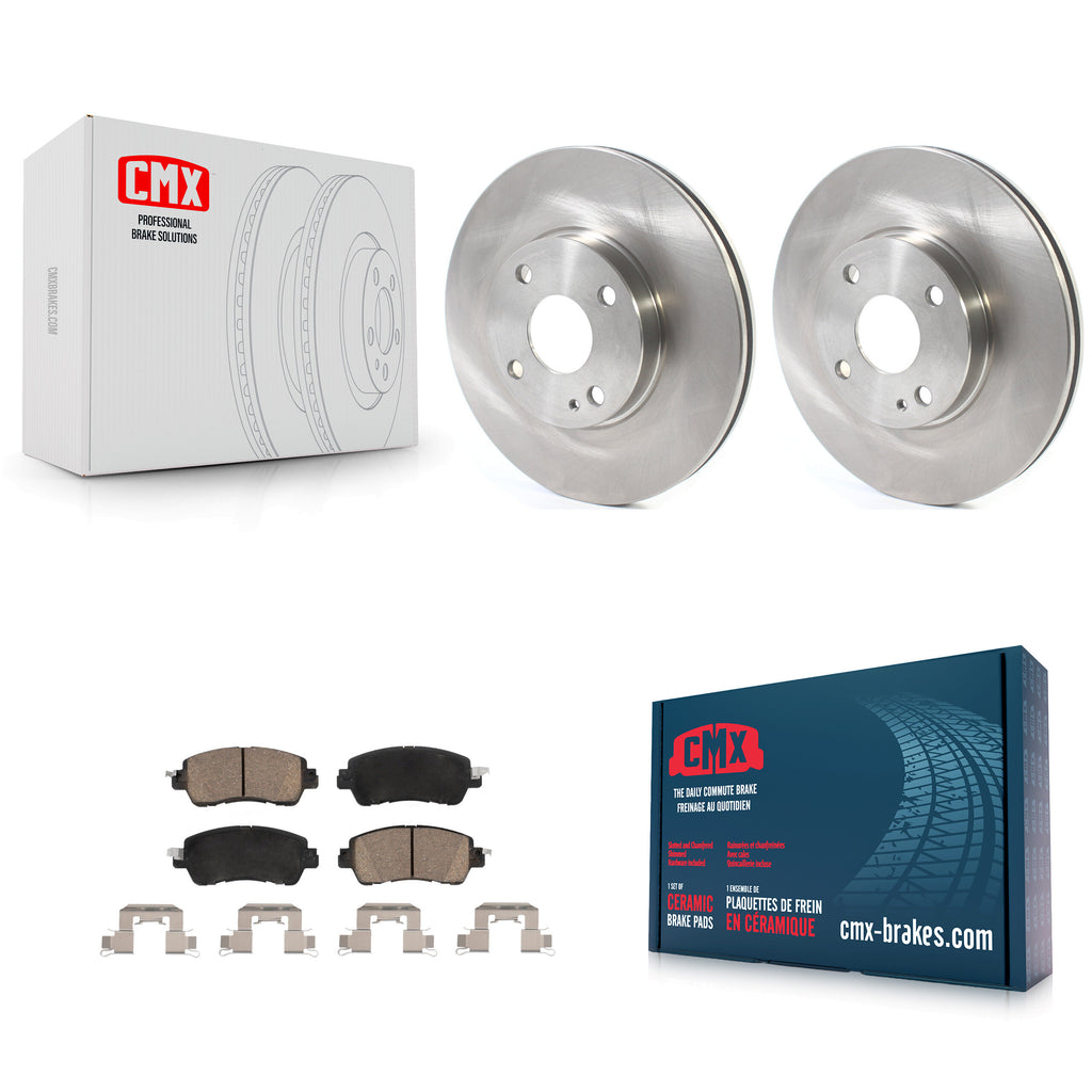 Front Disc Brake Rotors And Ceramic Pads Kit For Toyota Yaris iA Scion