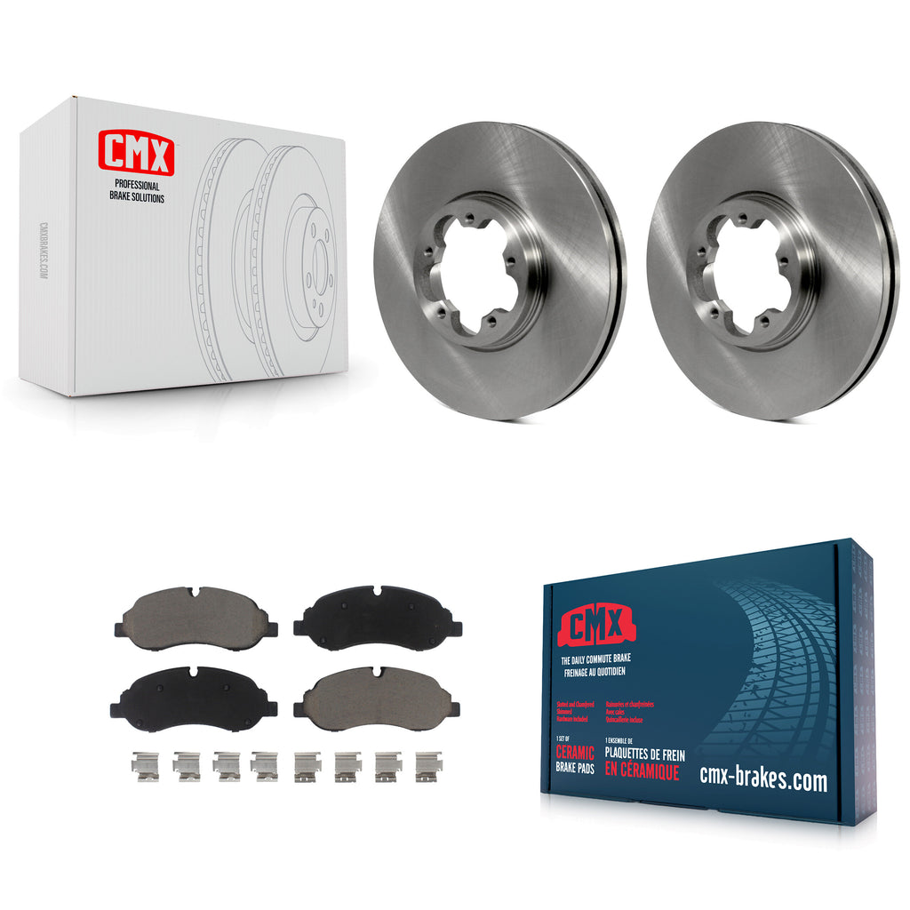 Front Brake Rotor & Ceramic Pad Kit For Ford Transit-250 Transit-350 Transit-150