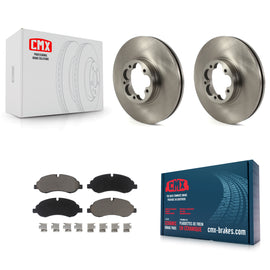 [Front] 2015-2019 Ford Transit-350 HD Premium OE Brake Rotors & Ceramic Pads Kit For Max Braking