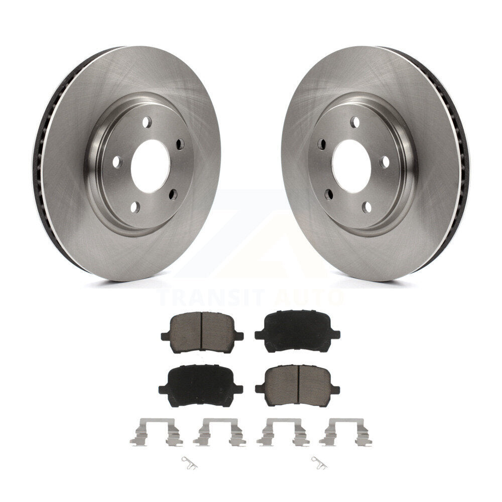 Front Brake Rotors Ceramic Pad Kit For Chevrolet Malibu Pontiac G6 Cobalt Saturn