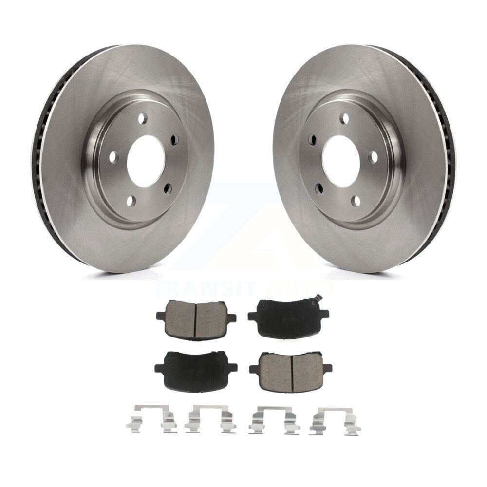 Front Brake Rotors Ceramic Pad Kit For Chevrolet Cobalt Malibu Saturn Ion HHR G6