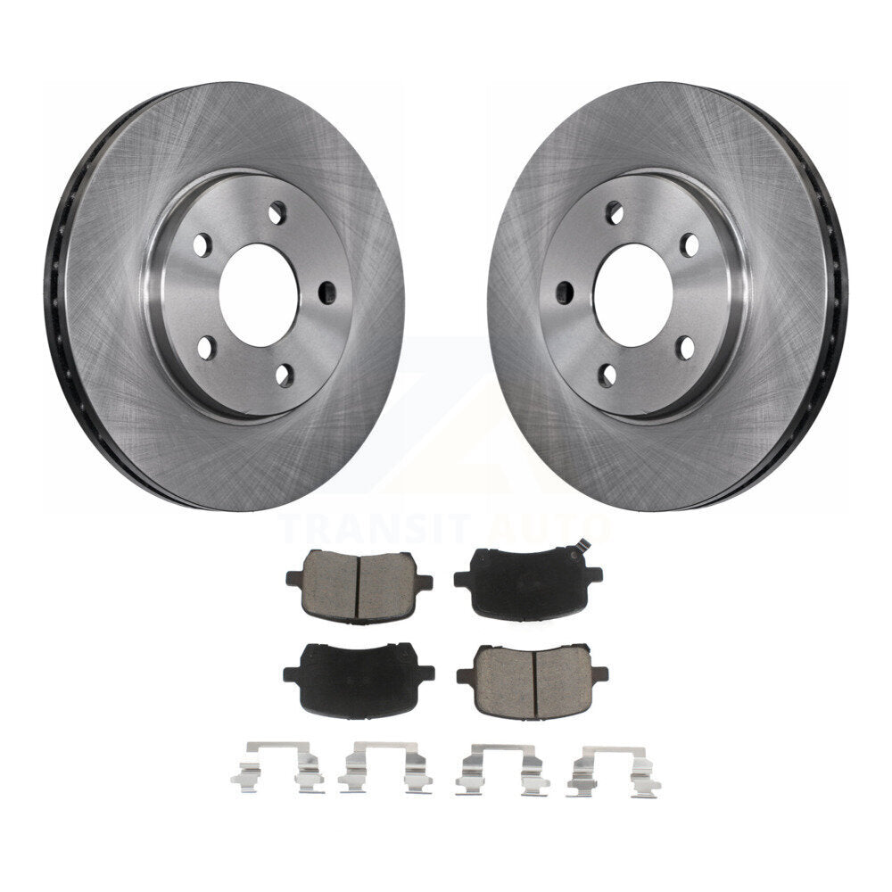 Front Disc Brake Rotors And Ceramic Pads Kit For Chevrolet Malibu