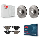 Front Disc Brake Rotors And Ceramic Pads Kit For BMW 530i 540i